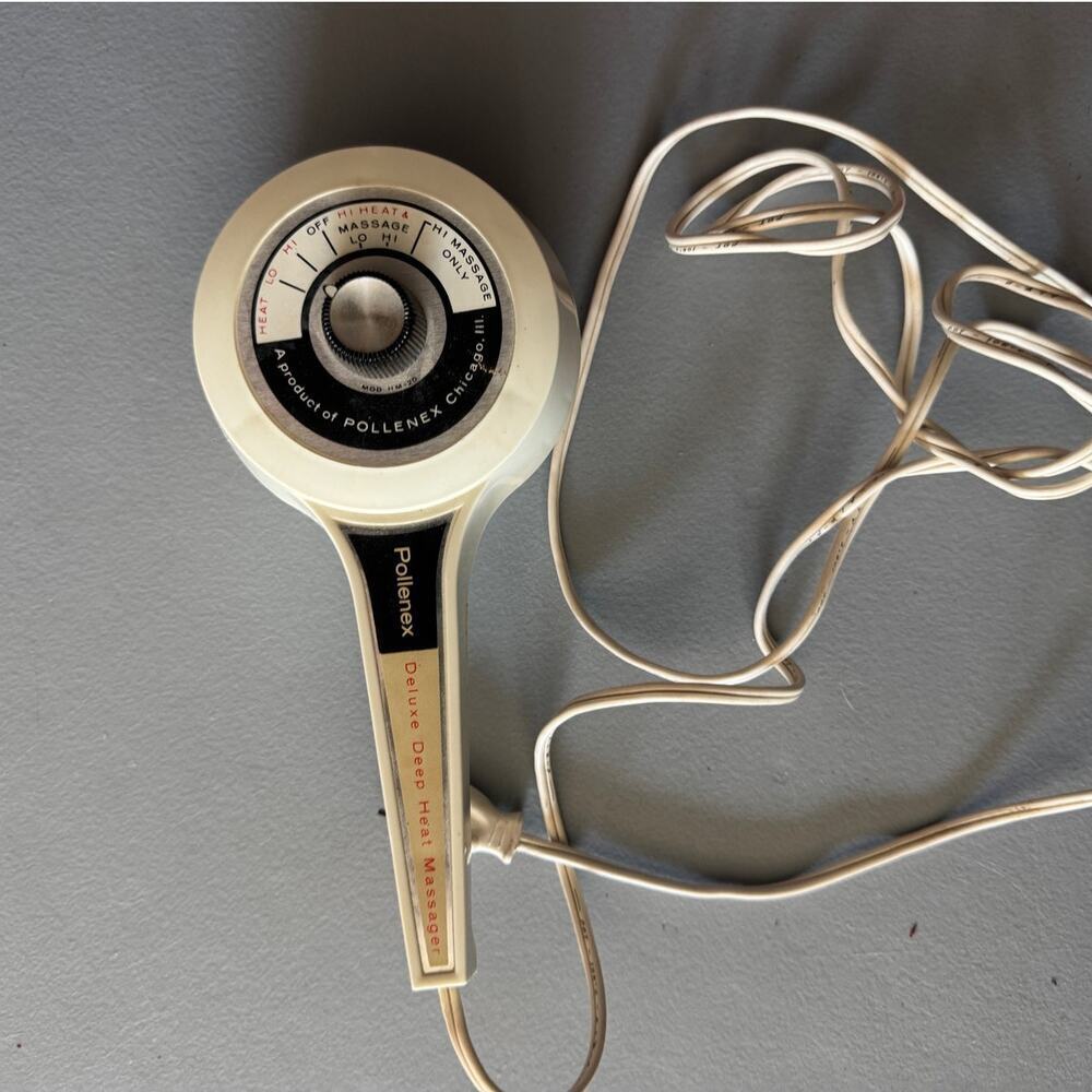 Vintage Pollenex Deluxe Deep Heat Electric Corded Massager